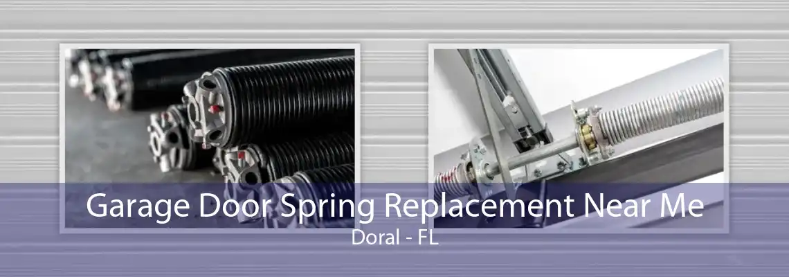 Garage Door Spring Replacement Near Me Doral - FL