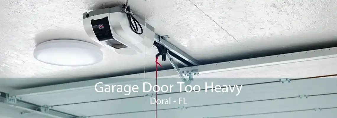 Garage Door Too Heavy Doral - FL