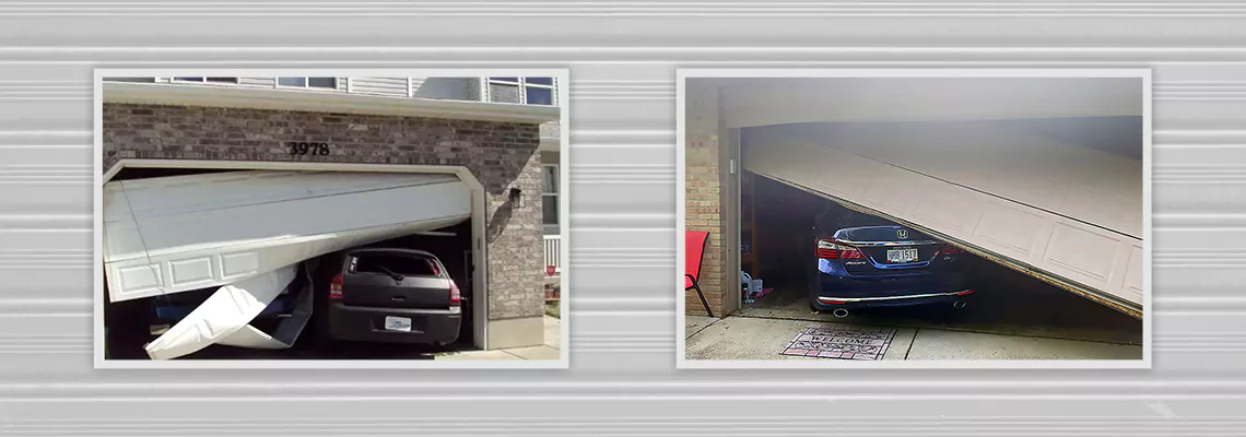 Repair Commercial Garage Door Got Hit By A Car in Doral, Florida